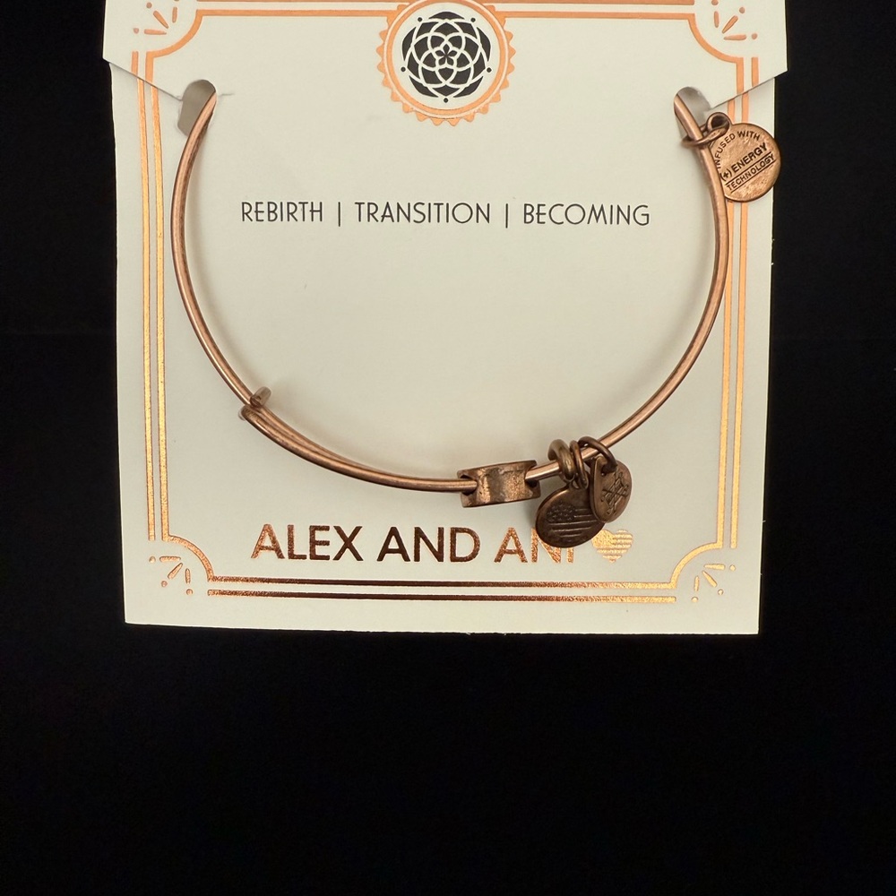 Alex and Ani Gold Elegant New Beginnings Expandable  Bracelet